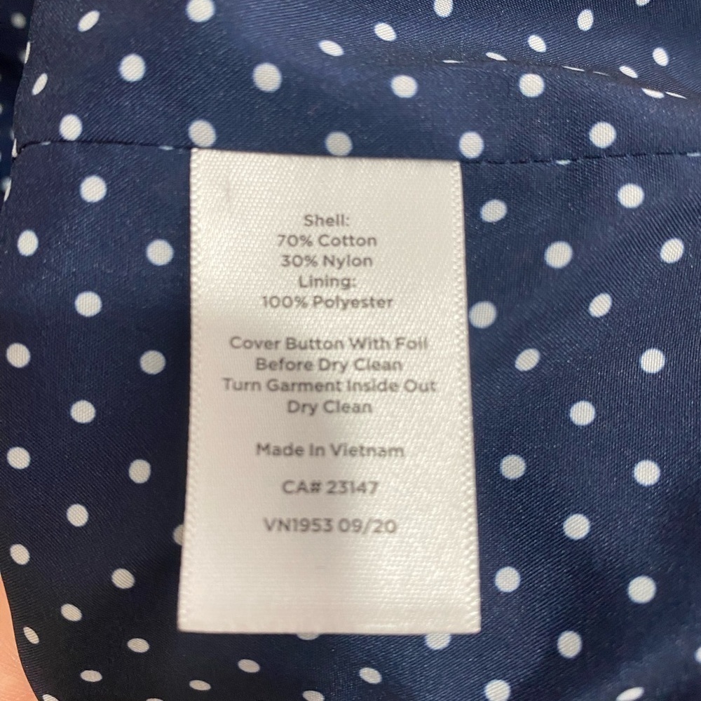 Women’s Talbots Navy Blazer size 16 Petite Suit Jacket Office Clothing Plus Size - Picture 11 of 14